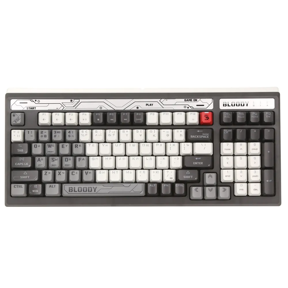 Клавиатура A4Tech Bloody B950, Warrior Grey, USB — фото 2