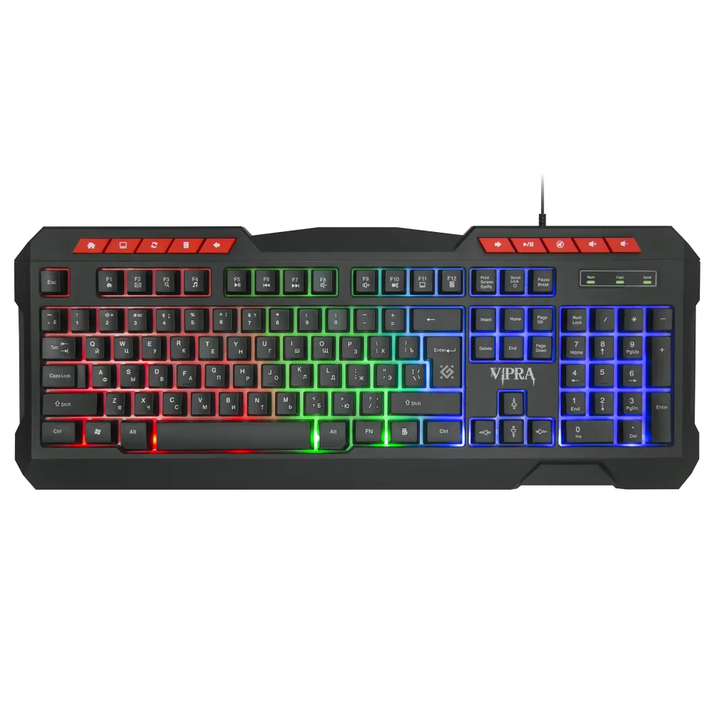 Клавиатура Defender Vipra GK-586, Black, USB — фото 2