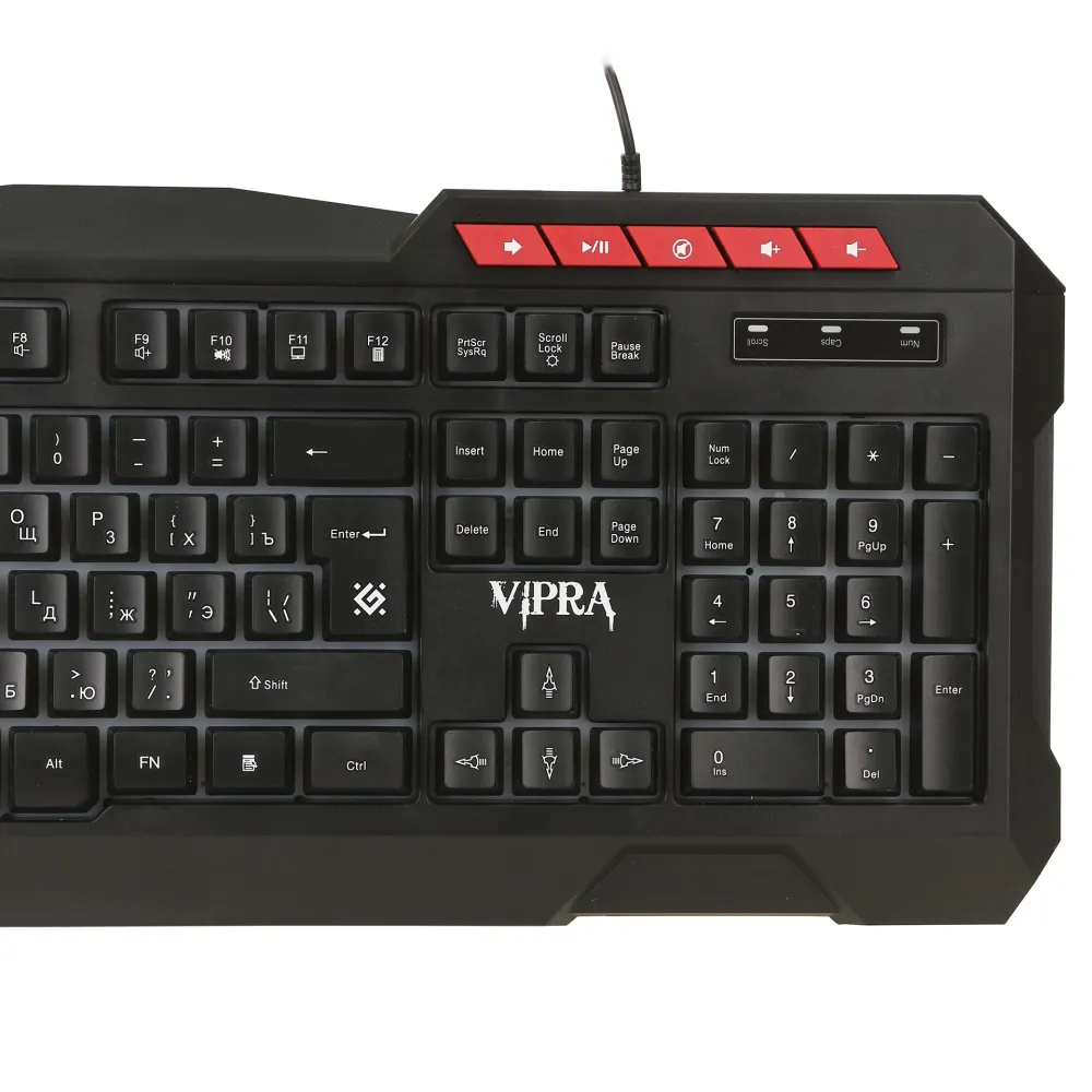 Клавиатура Defender Vipra GK-586, Black, USB — фото 4