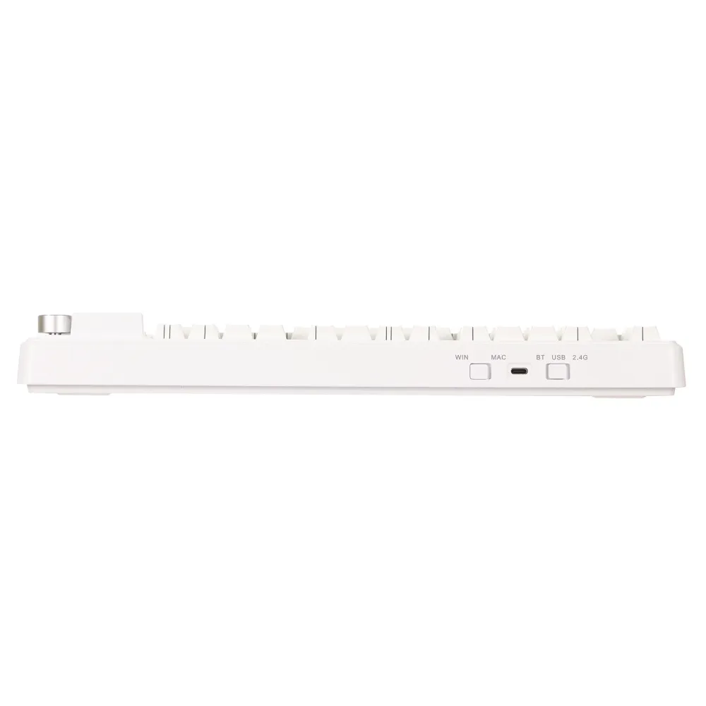 Клавиатура Ajazz MK87 Pro, Peach Switch, White, USB — фото 5