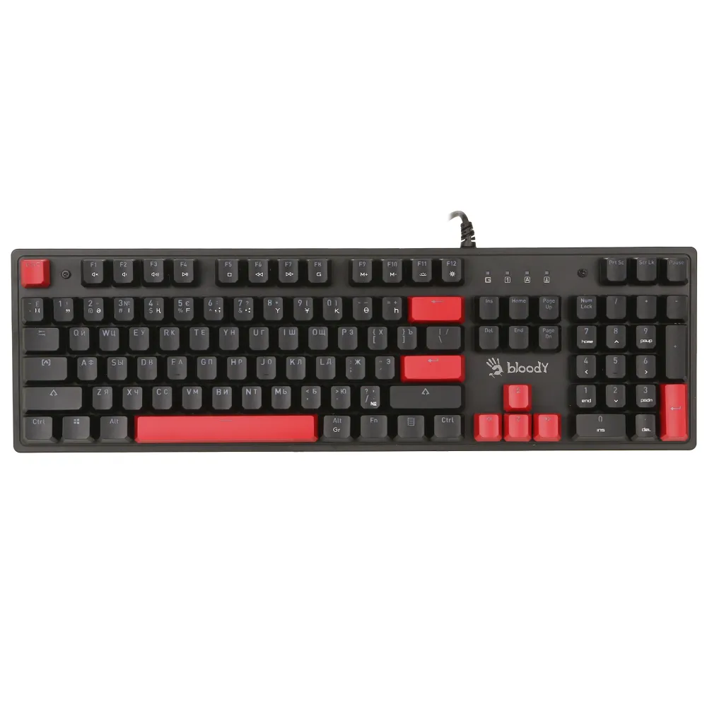 Клавиатура A4Tech Bloody S525N, Fire Black, USB — фото 2
