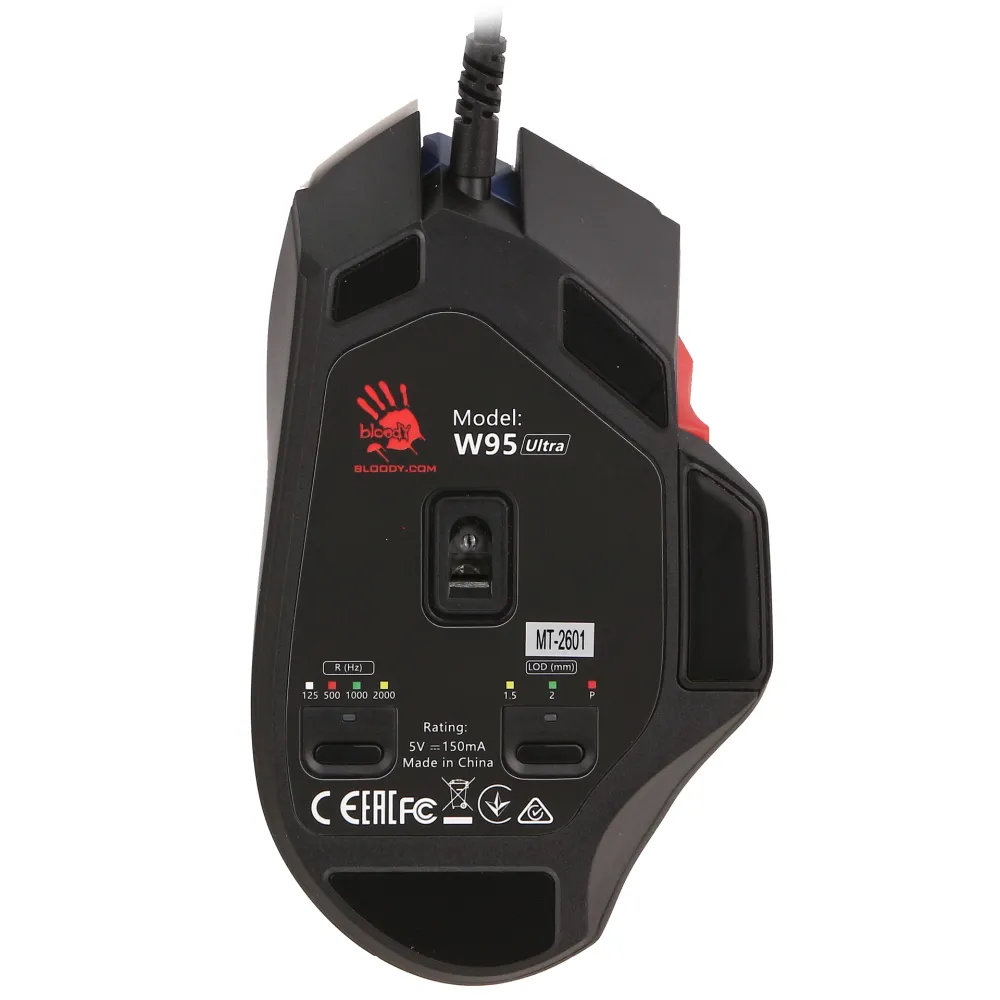 Мышь A4Tech Bloody W95 Ultra, Sports Navy, USB — фото 4