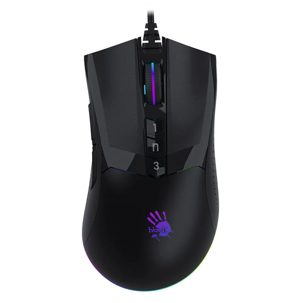 Мышь A4Tech Bloody W90 Pro Activated, Stone Black, USB — фото 2
