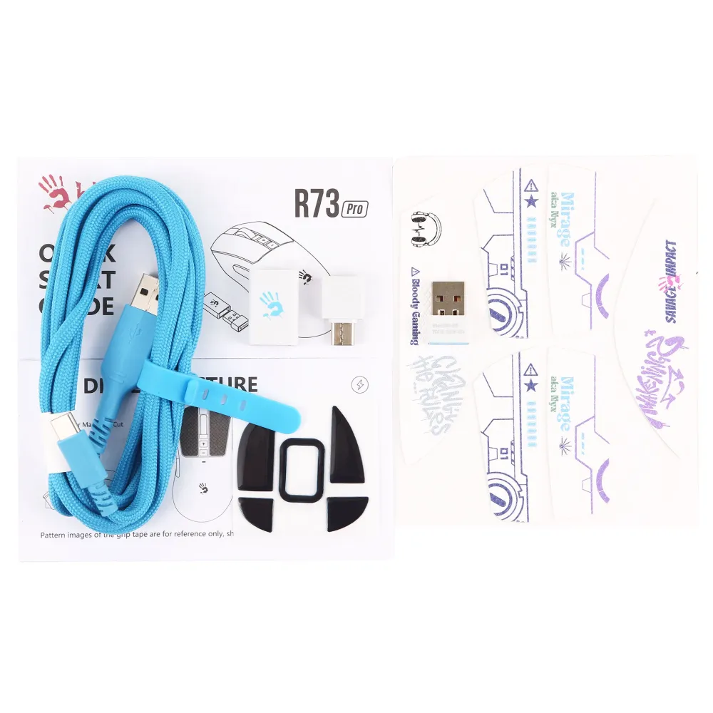 Мышь A4Tech Bloody R73 Pro Nyx Mirage, White, USB — фото 5