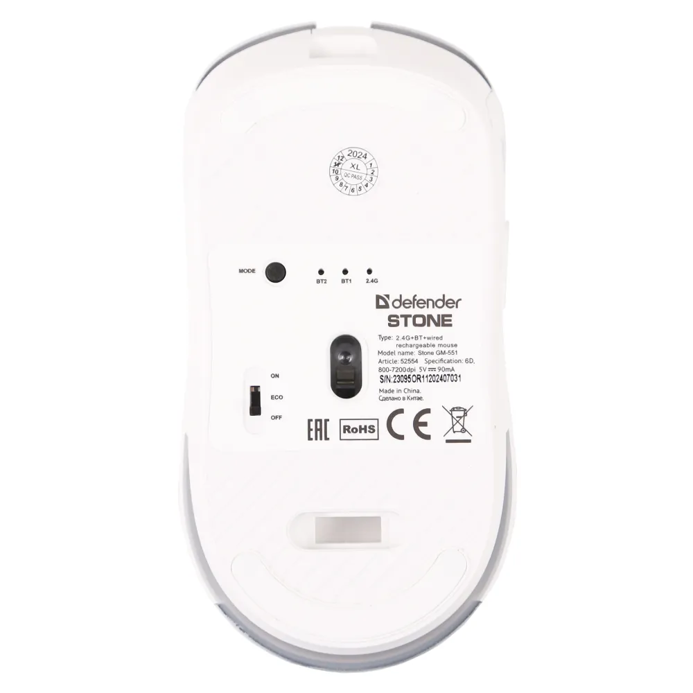 Мышь Defender Stone GM-551, White, USB — фото 5