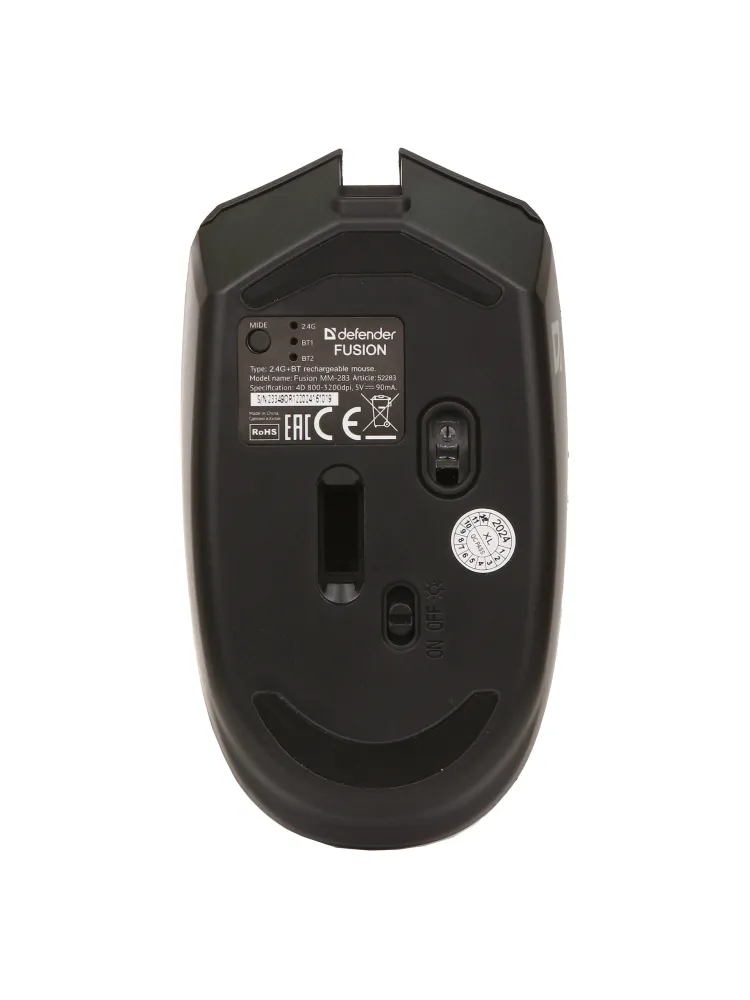 Мышь Defender Fusion MM-283, Black, USB — фото 4