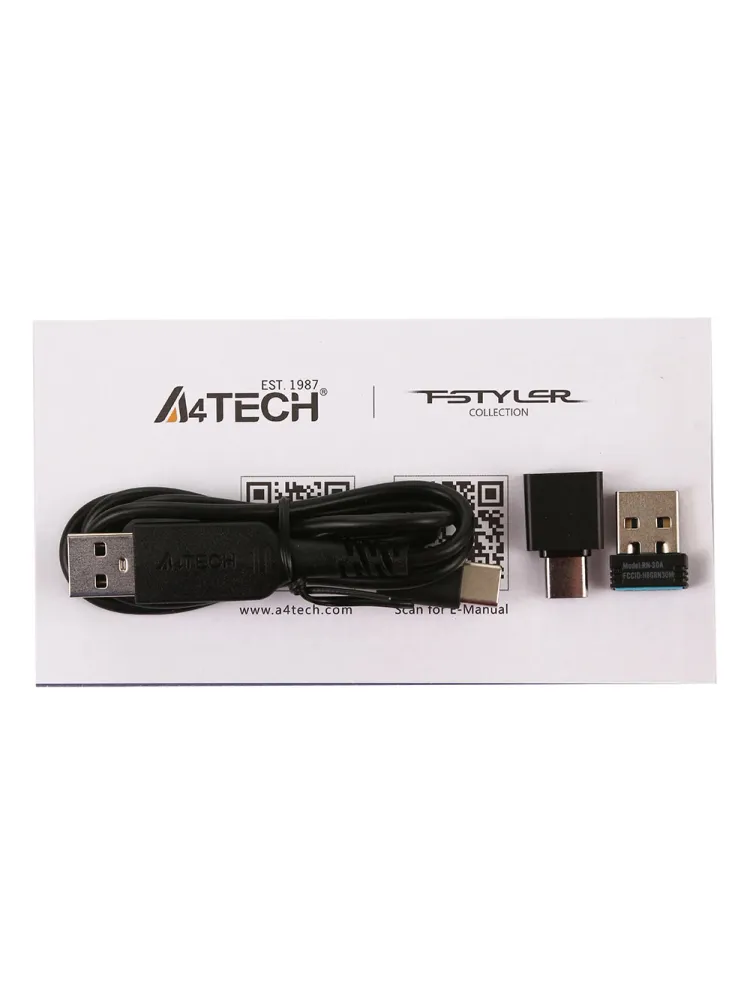 Мышь A4Tech Fstyler FG45CS Air2, Stone Grey, USB — фото 5