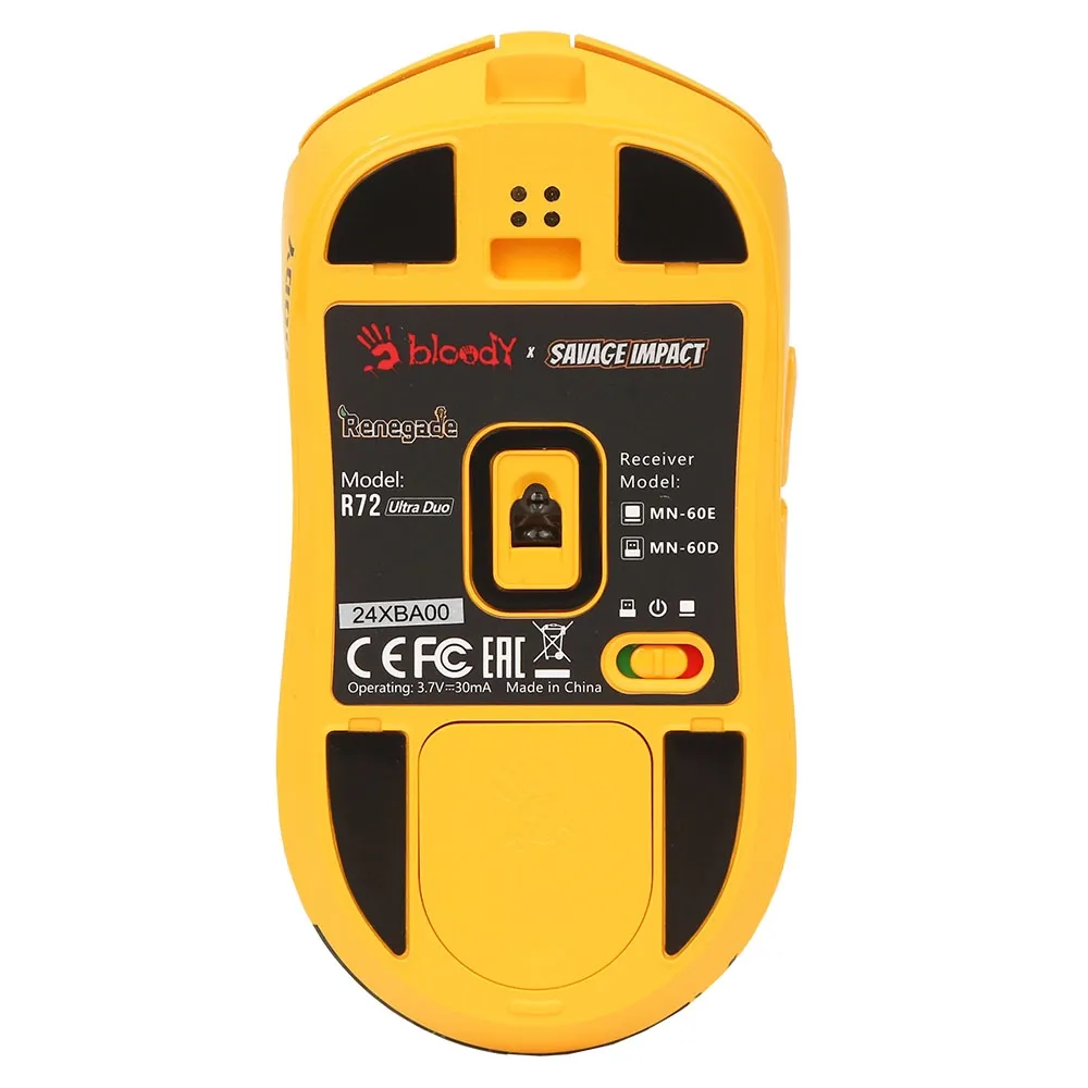 Мышь A4Tech Bloody R72 Ultra Duo Renegade, Yellow, USB — фото 4