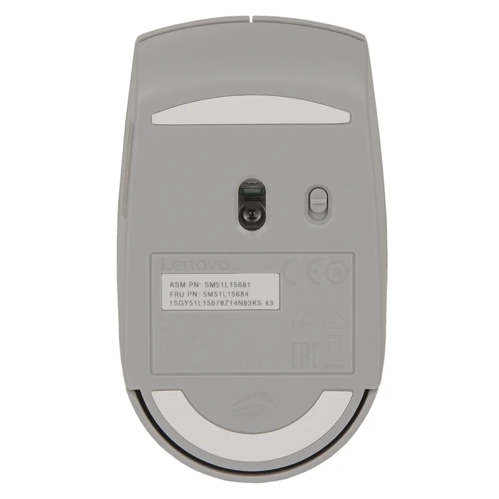 Мышь Lenovo 300, Arctic Grey, USB — фото 5