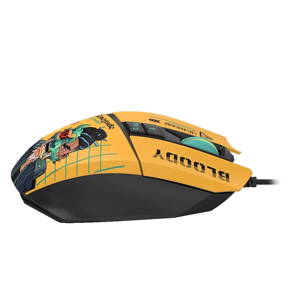 Мышь A4Tech Bloody W63 Max Renegade, Yellow Sunset, USB — фото 4