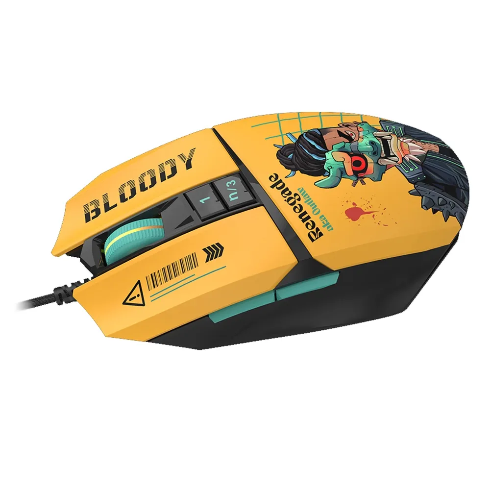 Мышь A4Tech Bloody W63 Max Renegade, Yellow Sunset, USB — фото 3