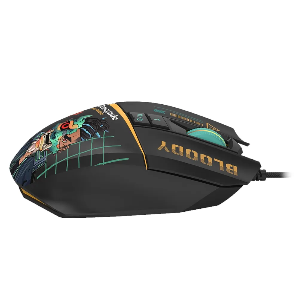 Мышь A4Tech Bloody W63 Max Renegade, Black Midnight, USB — фото 4
