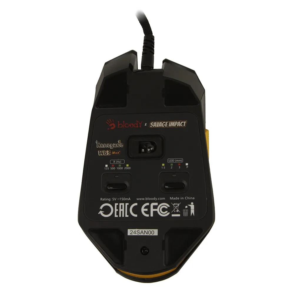 Мышь A4Tech Bloody W63 Max Renegade, Black Midnight, USB — фото 5