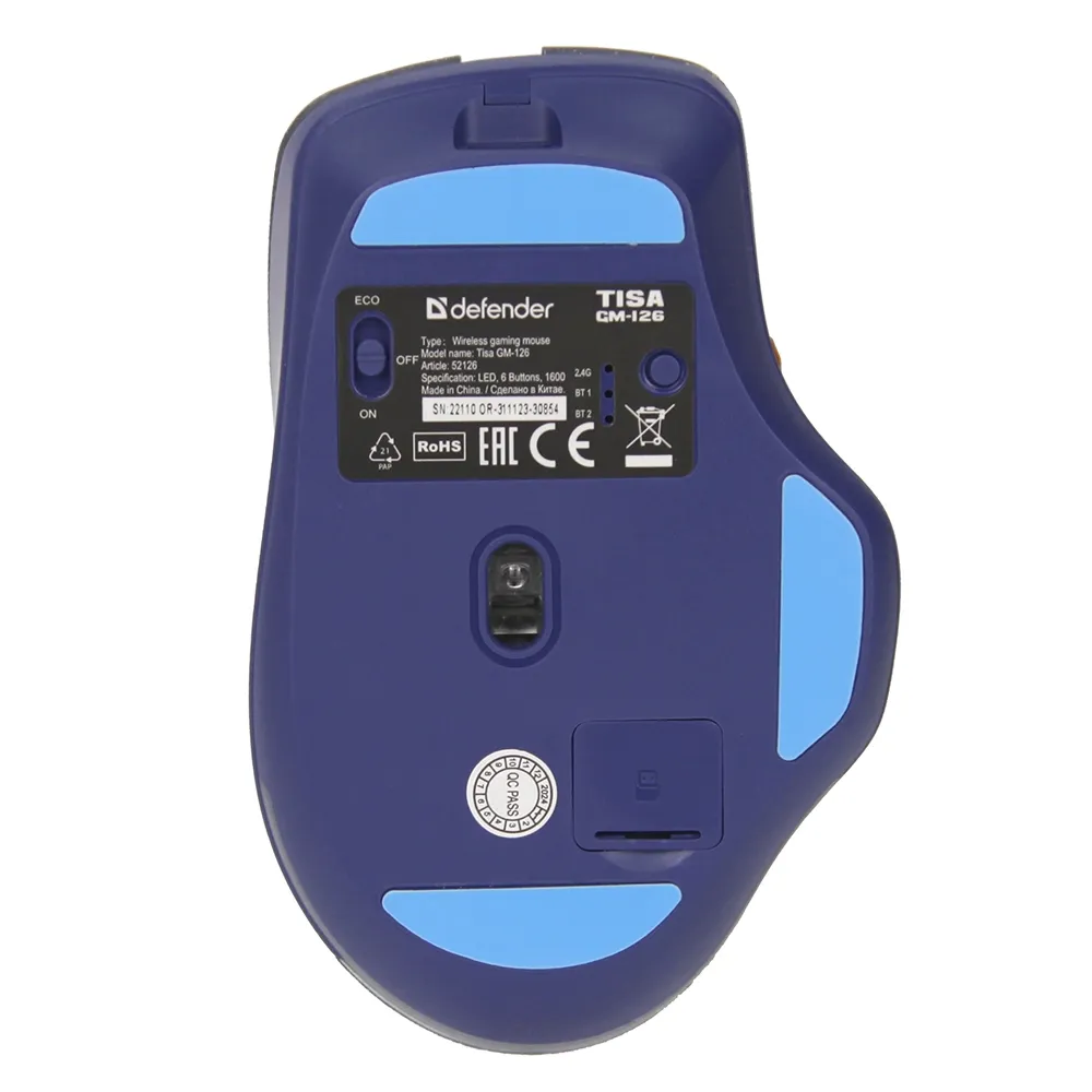 Мышь Defender Tisa GM-126, White, USB — фото 5
