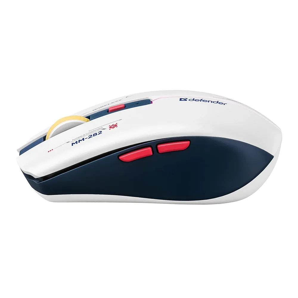 Мышь Defender Dila MM-282, White-Blue, USB — фото 3