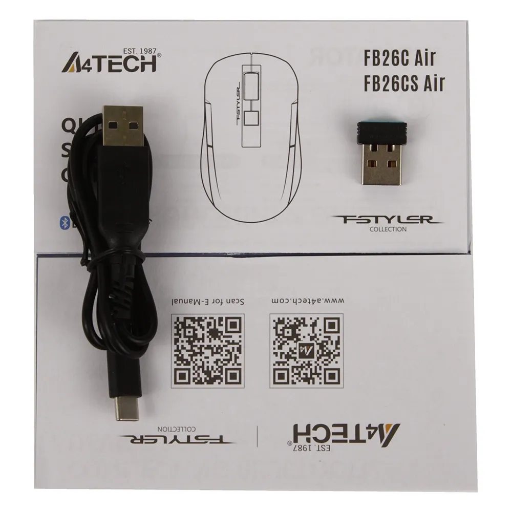 Мышь A4Tech Fstyler FB26CS AIR, Cafe Latte, USB — фото 5