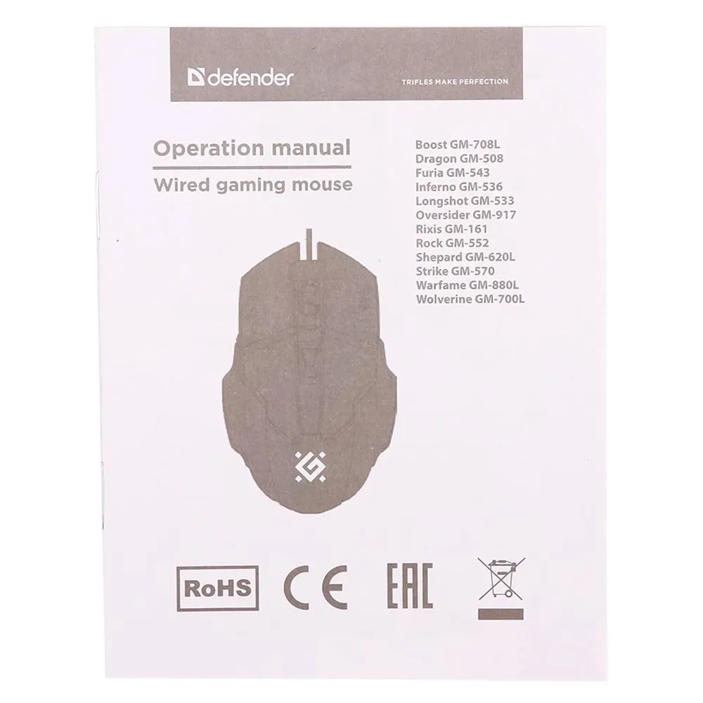 Мышь Defender Rixis GM-161 52164, Black, USB — фото 5