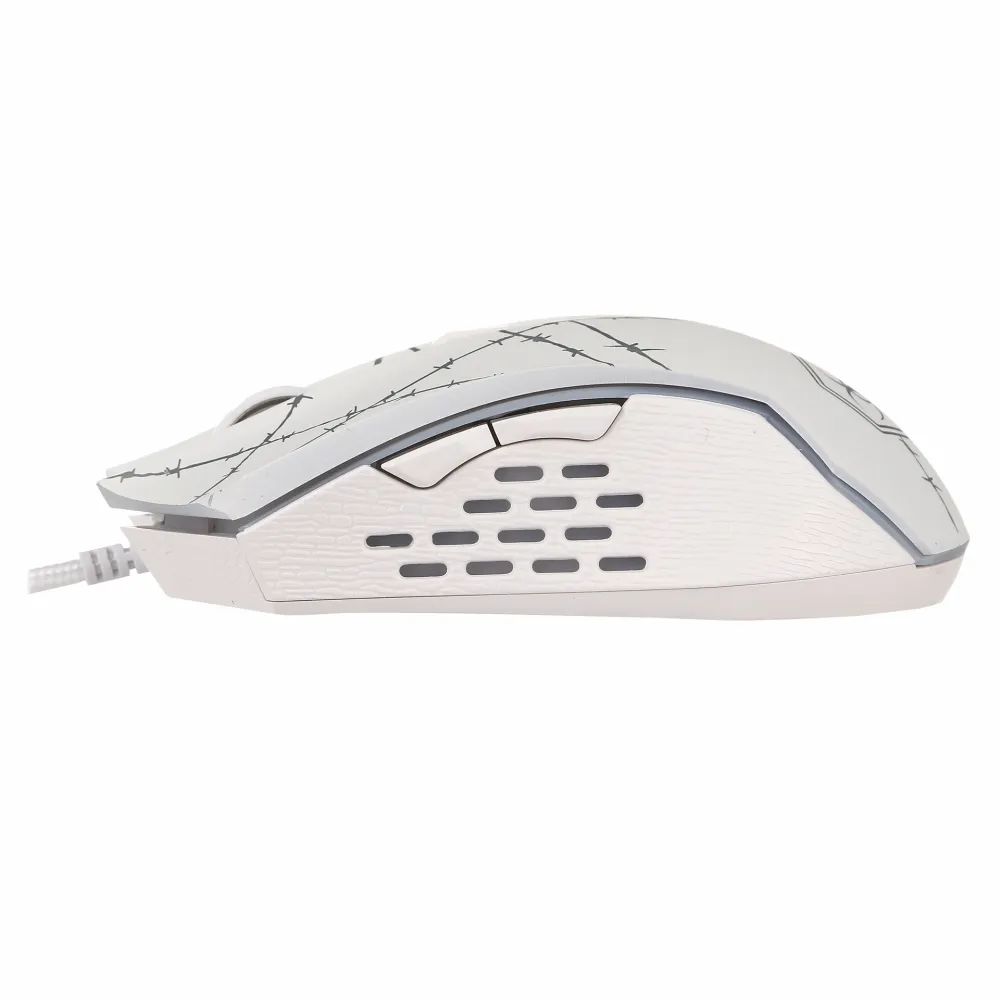 Мышь Defender Forced GM-020L, White, USB + коврик — фото 3