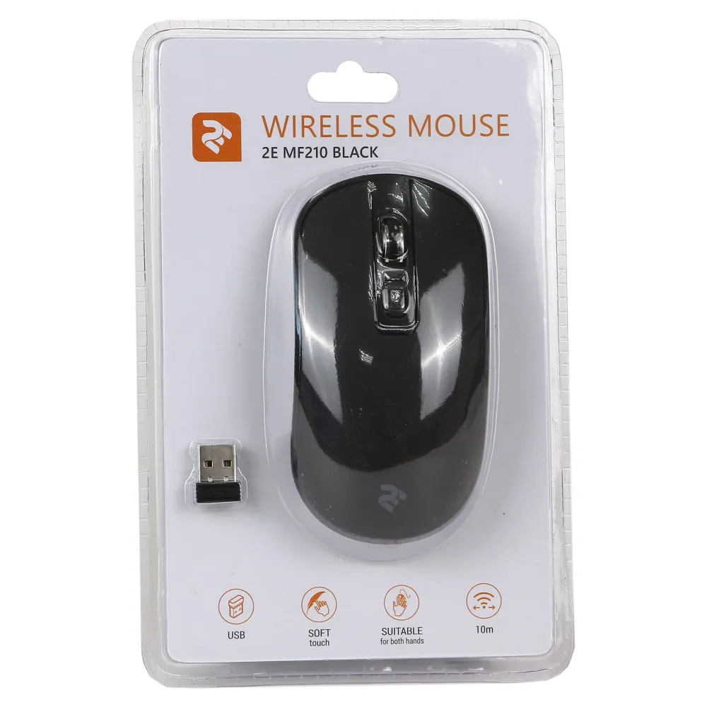 Мышь 2E MF210, Black, USB — фото 3