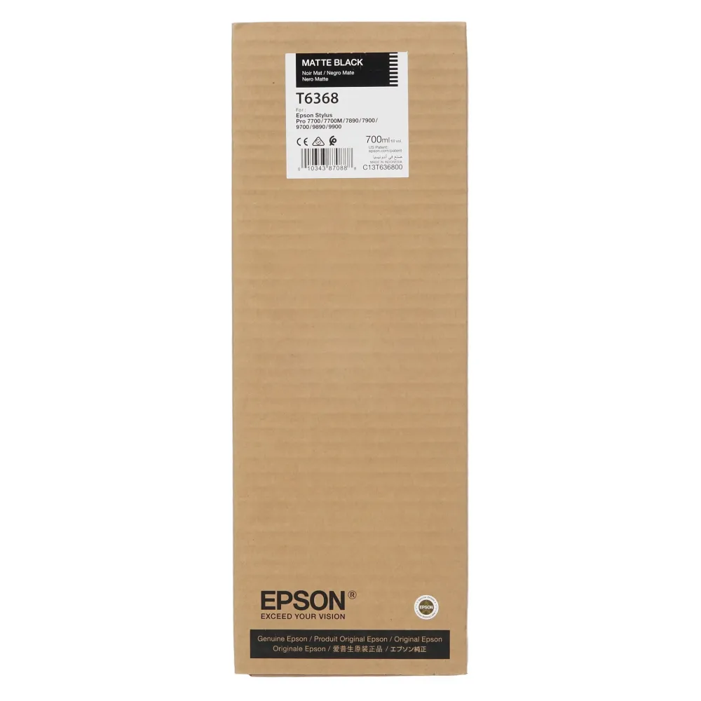 Картридж Epson C13T63680N, Matte Black