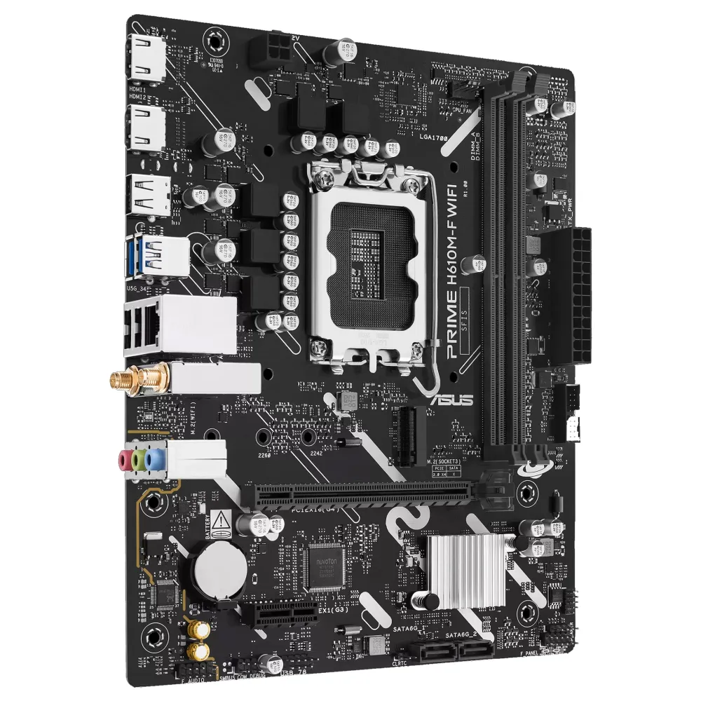 Материнская плата ASUS Prime H610M-F WiFi, LGA1700 — фото 2
