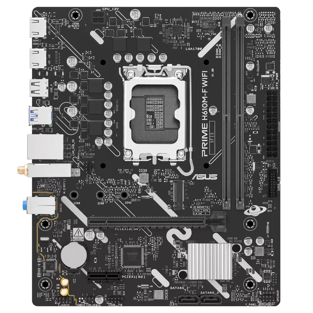 Материнская плата ASUS Prime H610M-F WiFi, LGA1700