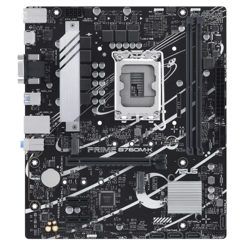 Материнская плата ASUS Prime B760M-K, LGA1700