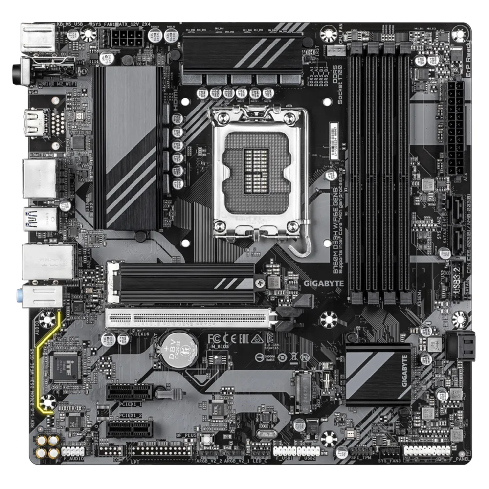 Материнская плата Gigabyte B760M DS3H WiFi6E Gen5, LGA1700