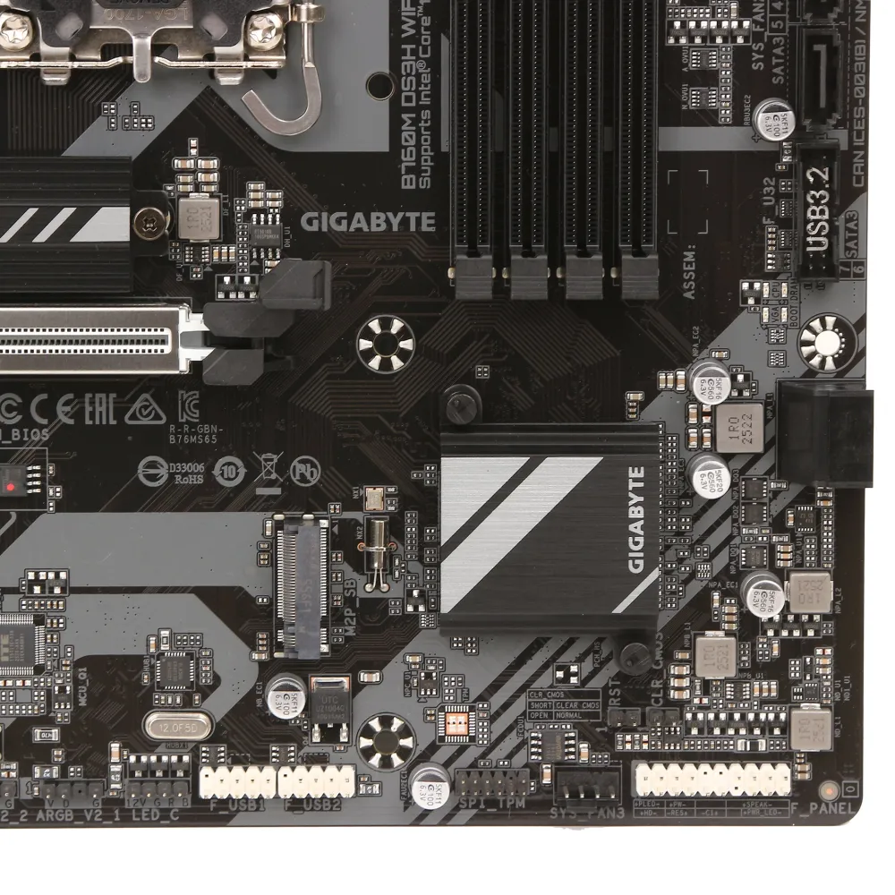 Материнская плата Gigabyte B760M DS3H WiFi6E Gen5, LGA1700 — фото 5
