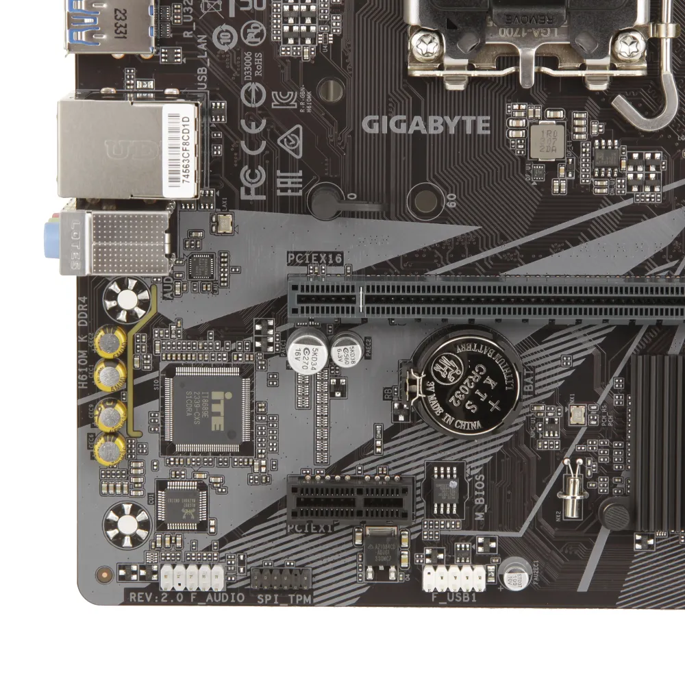 Материнская плата Gigabyte H610M K DDR4 (REV2.0), LGA1700 — фото 5