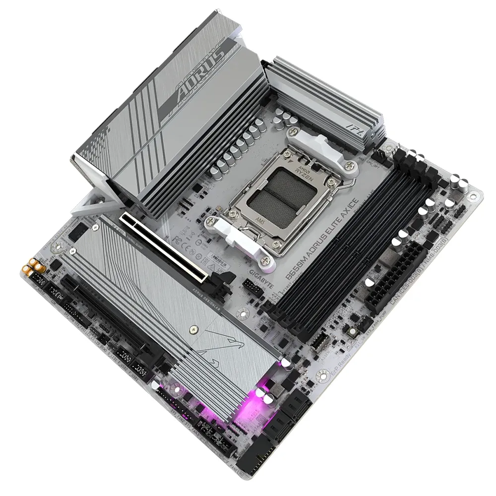 Материнская плата Gigabyte B650M Aorus Elite AX ICE, AM5 — фото 3