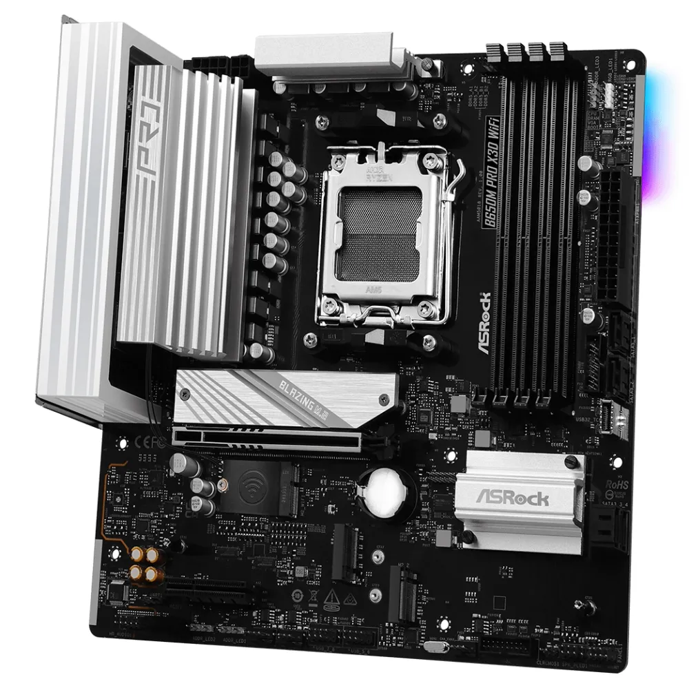 Материнская плата ASRock B650M Pro X3D WiFi, AM5 — фото 3