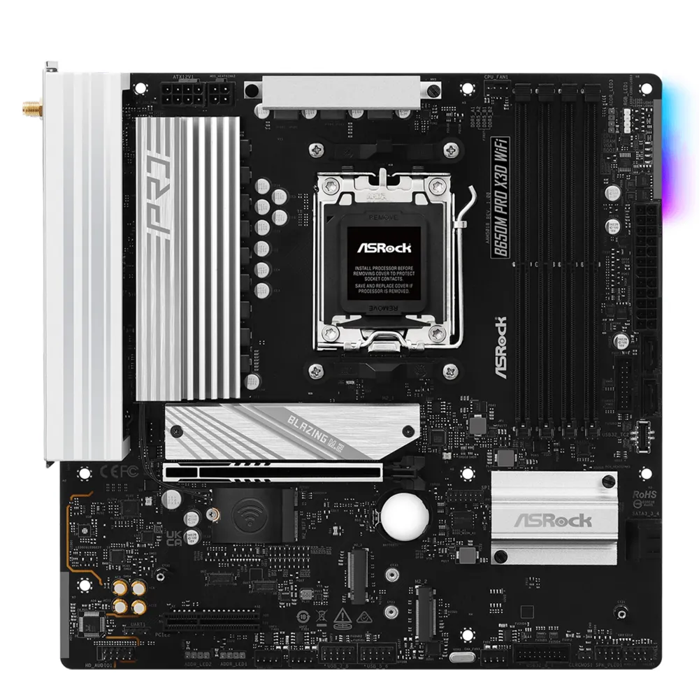 Материнская плата ASRock B650M Pro X3D WiFi, AM5