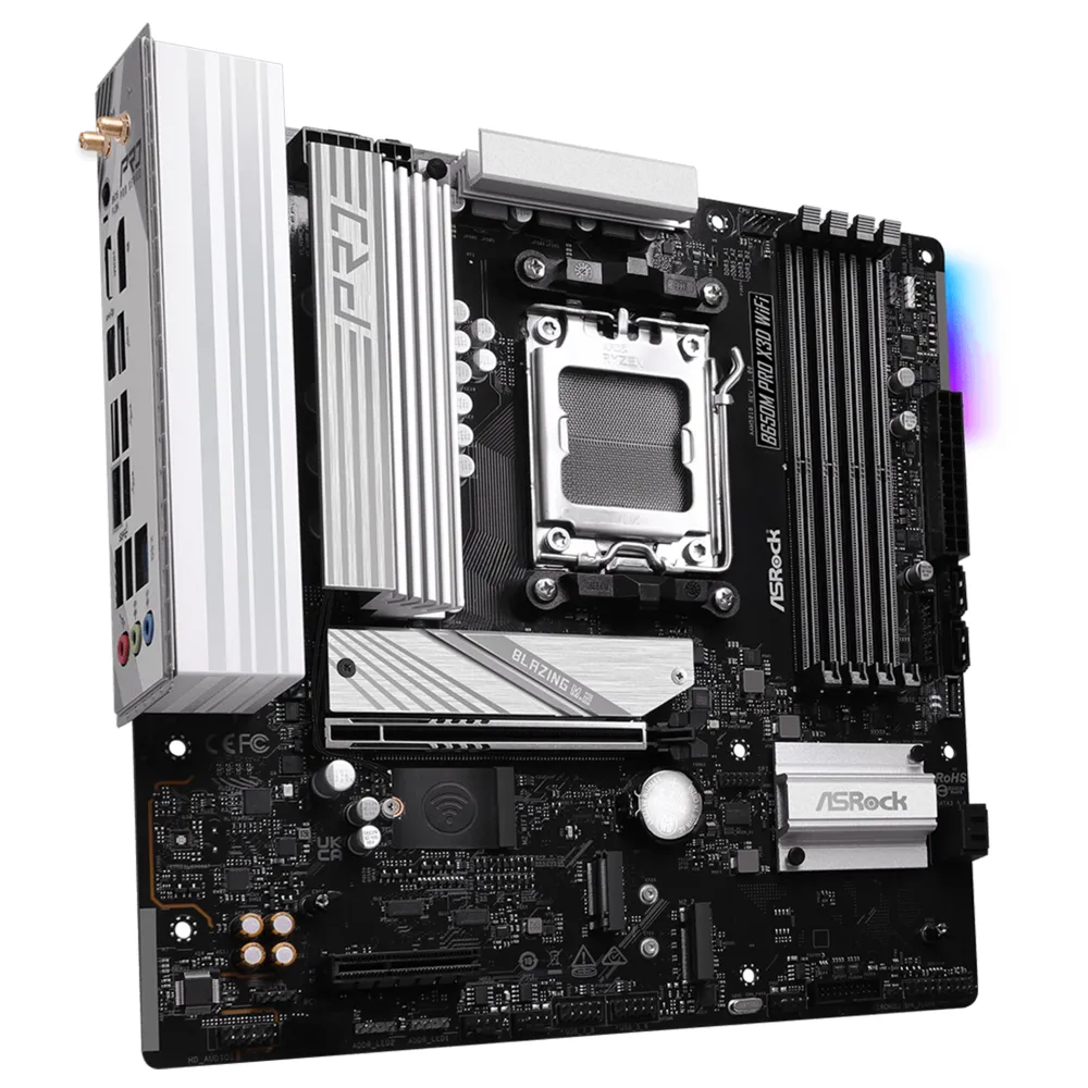 Материнская плата ASRock B650M Pro X3D WiFi, AM5 — фото 2