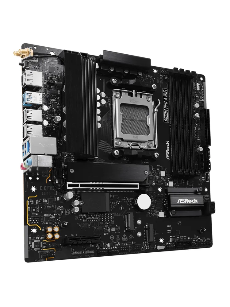 Материнская плата ASRock B850M PRO-A WIFI, AM5 — фото 2