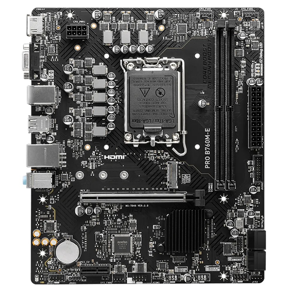 Материнская плата MSI PRO B760M-E, LGA1700