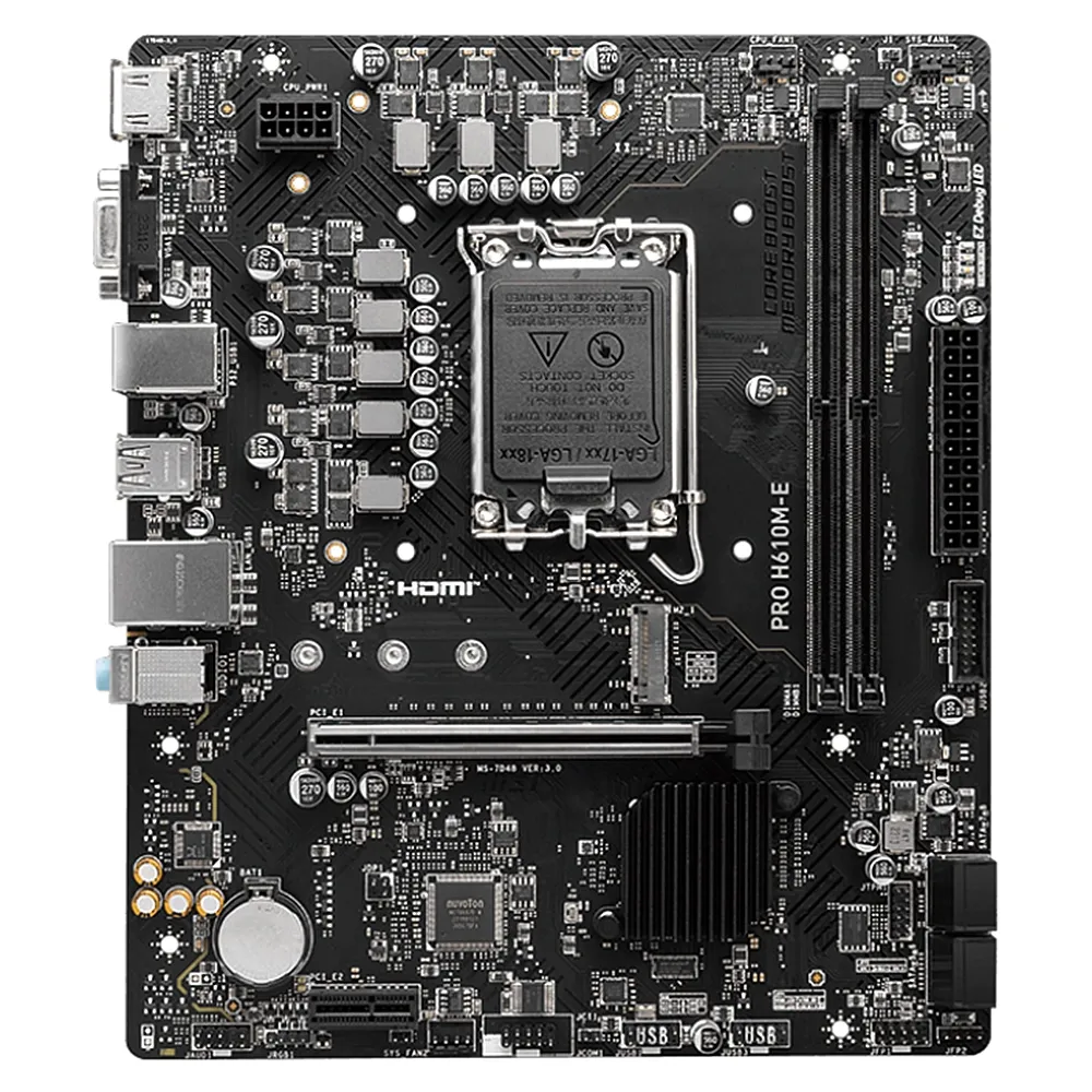 Материнская плата MSI PRO H610M-E, LGA1700