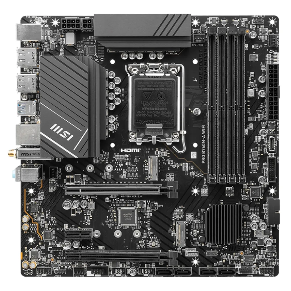 Материнская плата MSI PRO B760M-A WiFi, LGA1700