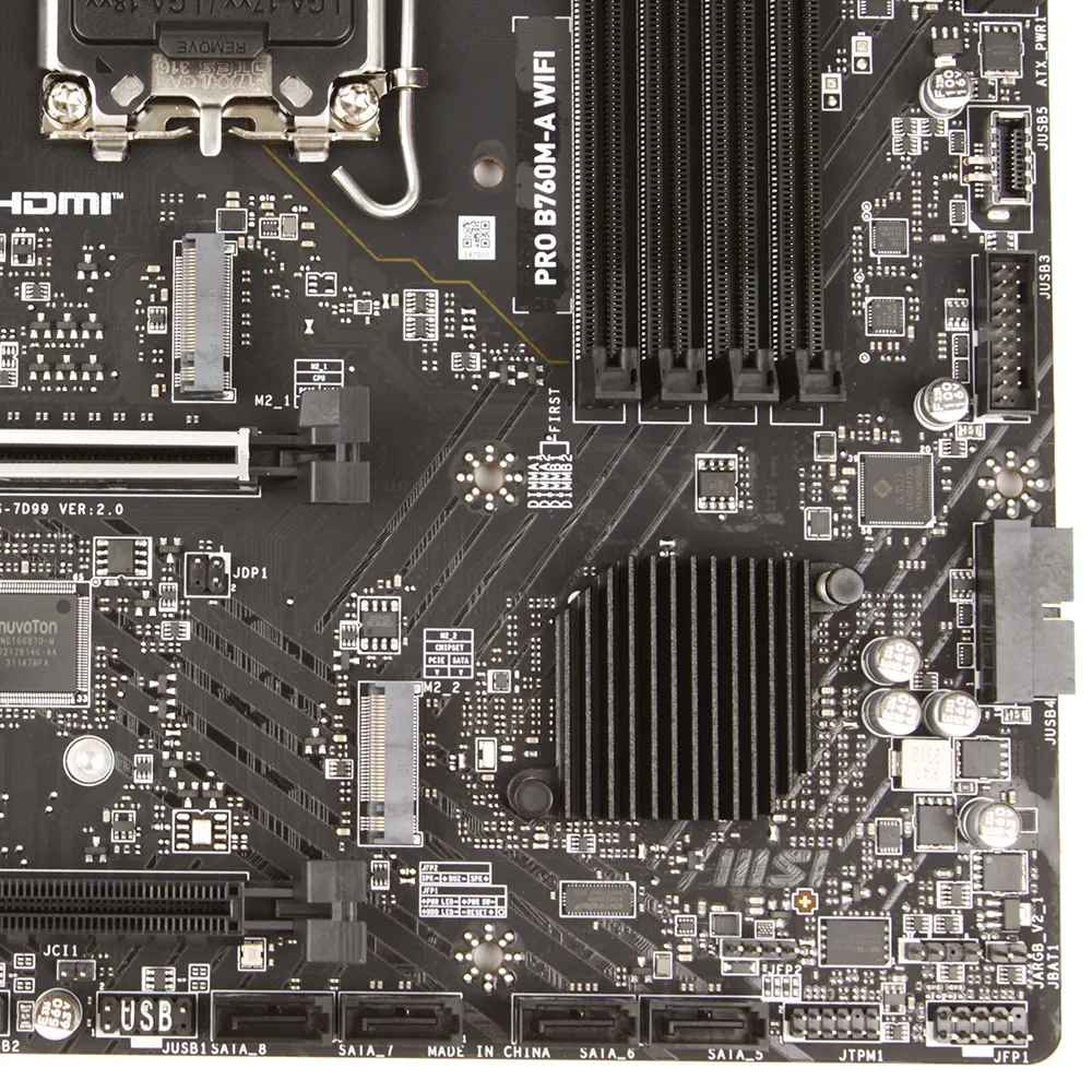 Материнская плата MSI PRO B760M-A WiFi, LGA1700 — фото 5
