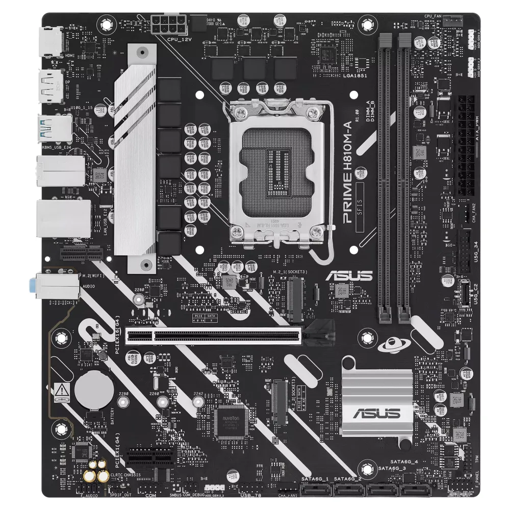 Материнская плата ASUS Prime H810M-A CSM, LGA1851