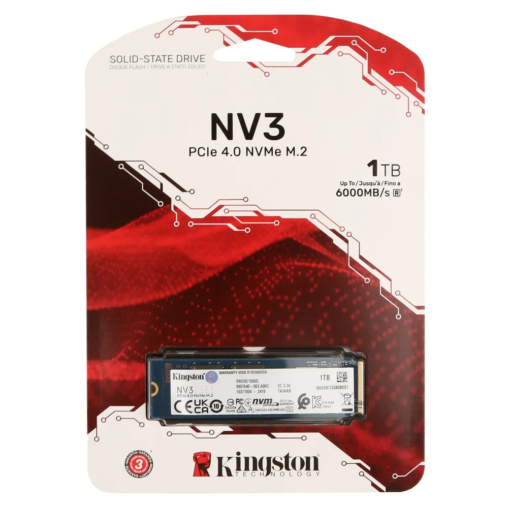 SSD накопитель 1 TB Kingston NV3, M.2, PCIe 4.0 — фото 2