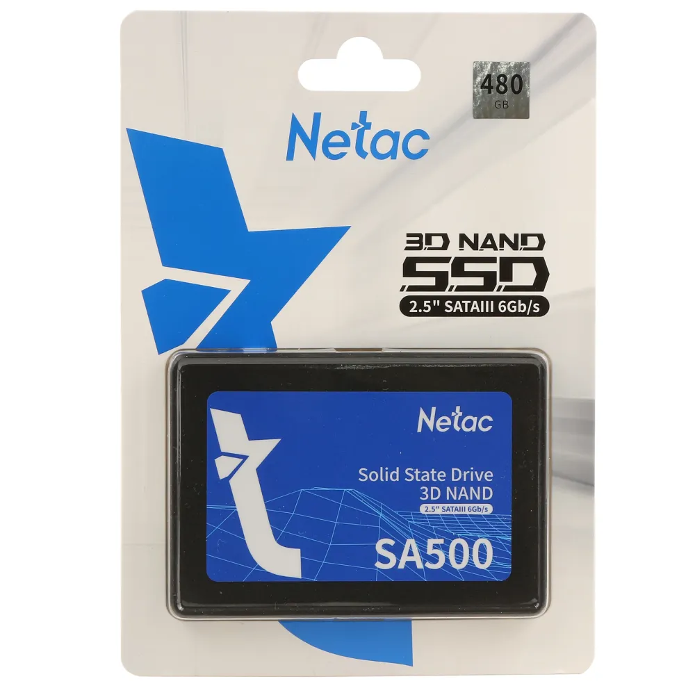 SSD накопитель 480 GB Netac SA500, 2.5", SATA III — фото 2