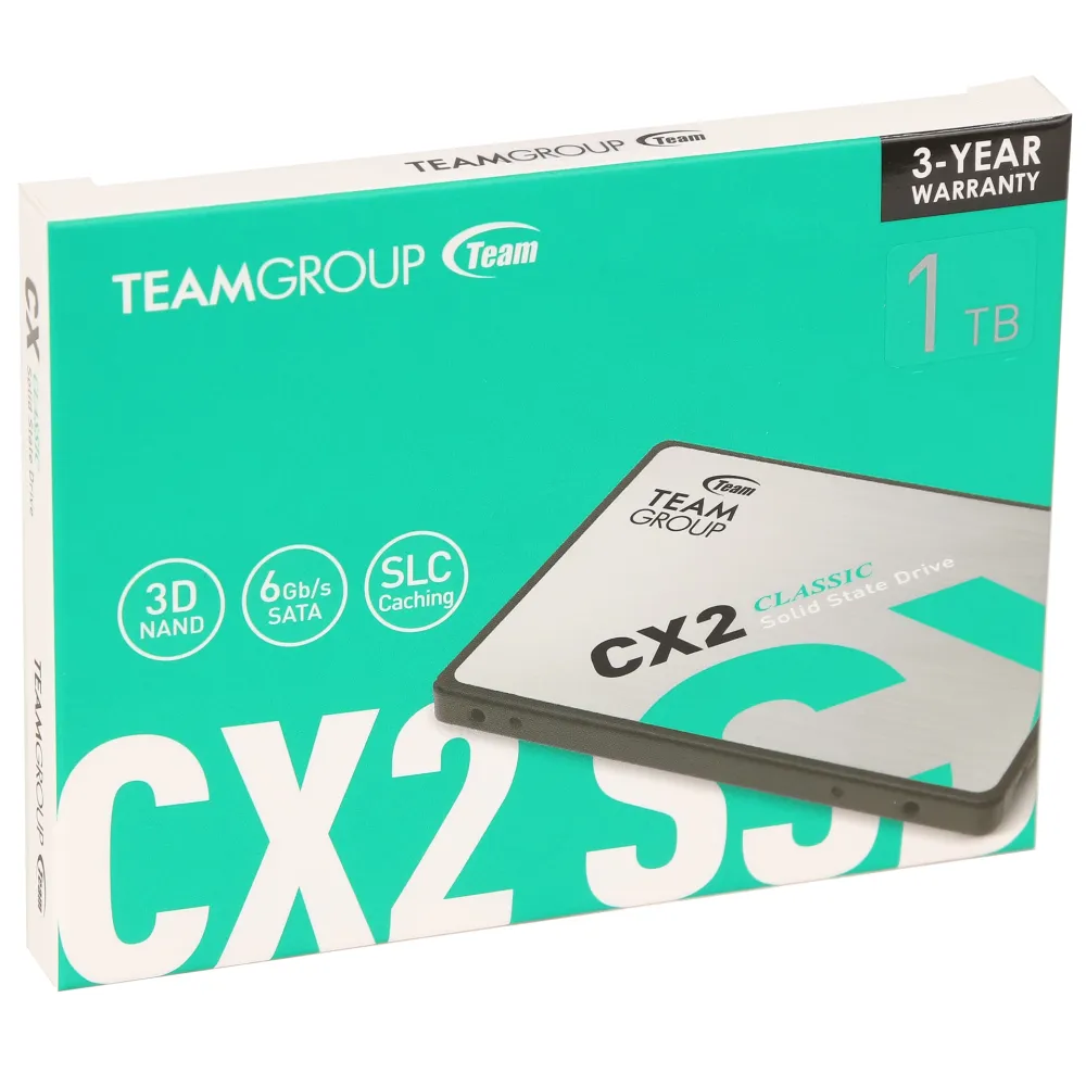 SSD накопитель 1 TB Team Group CX2, 2.5", SATA III — фото 3