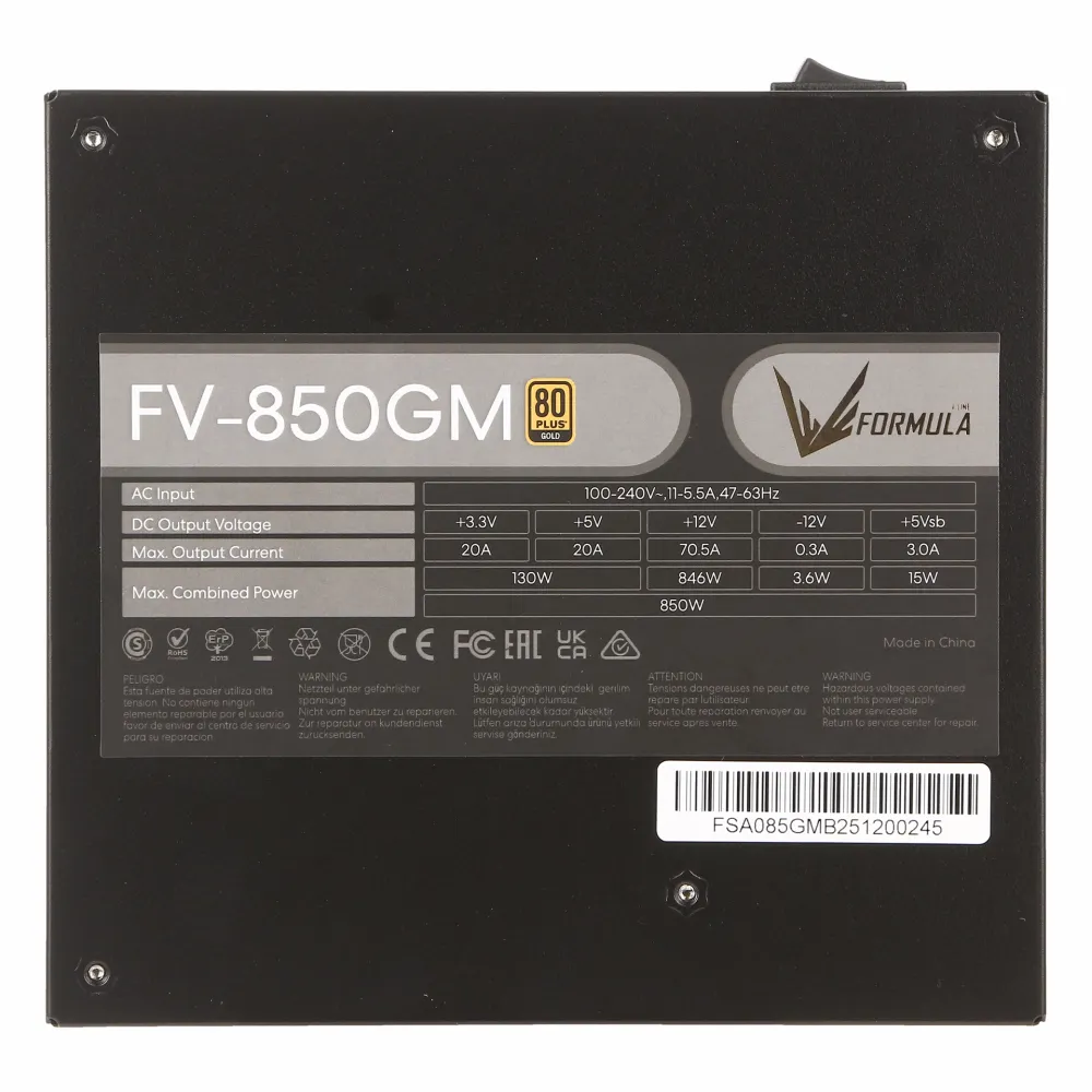 Блок питания ATX 850 W Formula V FV-850GM — фото 5