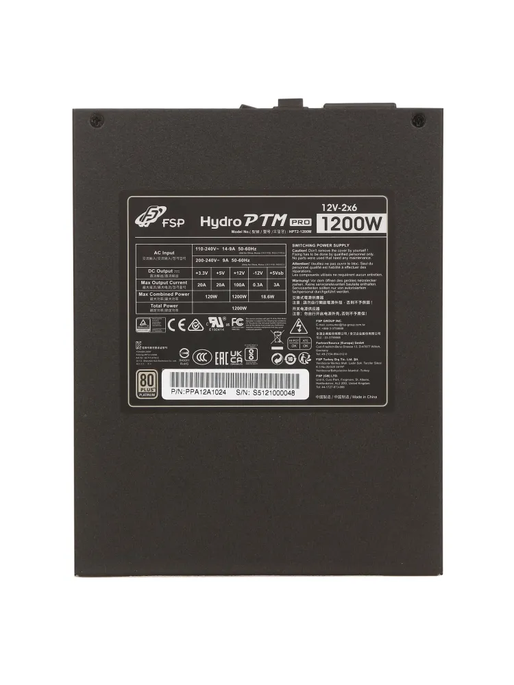 Блок питания ATX 1200 W FSP Hydro PTM Pro HPT2-1200M — фото 5