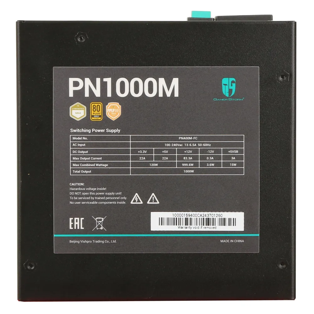 Блок питания ATX 1000 W DeepCool GamerStorm PN1000M-FC — фото 5
