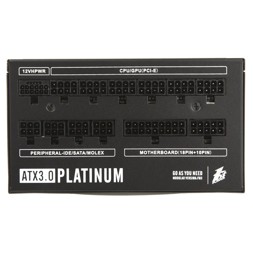 Блок питания ATX 1000 W 1Stplayer NGDP1000, Black — фото 3