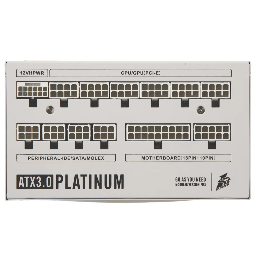 Блок питания ATX 1300 W 1Stplayer NGDP HA-1300BA3, White — фото 3